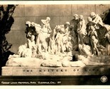 Vtg Postcard RPPC 1930s Glendale California CA - Mystery of Life Sculpture  - $6.20