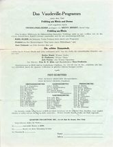 Das Vaudeville Program Hotel Astor New York  1931 In German - $21.84