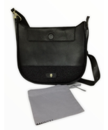 Helen Kaminski Victoria Handbag Satchel Purse Black Raffia Leather Shoul... - $178.15