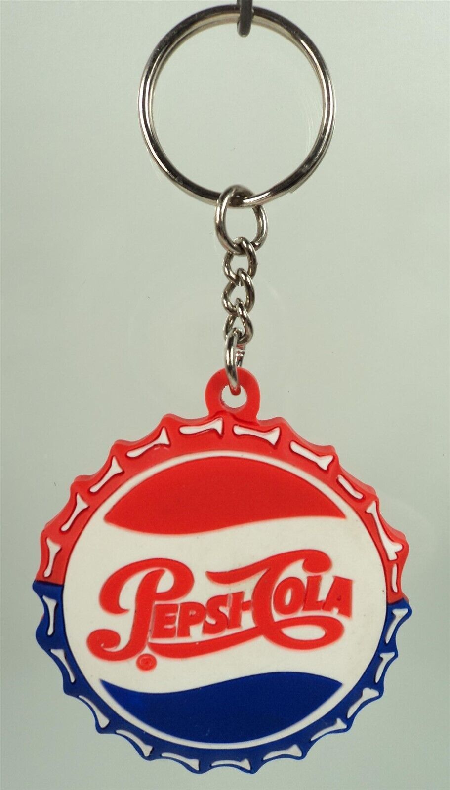Primary image for Pepsi-Cola Bottle Cap Keychain Key Ring 