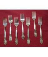 Oneida BALLAD/COUNTRY LANE 7 SALAD FORKS Silversmiths Ltd Flatware  SILV... - $12.99