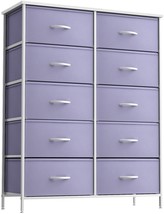 Sorbus Kids Dresser with 10 Drawers, Unit Organizer Chest for Clothes, Bedroom. - £151.07 GBP