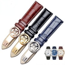19mm-22mm Leather Watchband Strap for Patek Philippe Grenade 5167ax Watc... - £21.52 GBP+