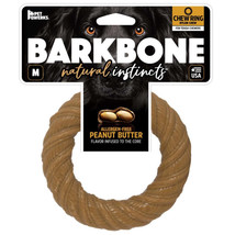 Pet Qwerks Barkbone Natural Instincts Nylon Chew Ring Dog Toy Peanut Butter 1ea/ - £14.20 GBP