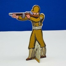 Bomber Raid vtg board game piece 1943 Fairchild toy soldier military tommy gun 1 - £13.25 GBP
