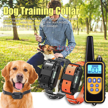 Waterproof 2600 Feet Remote Control Dog Training Collar 2 Set Rechargeable LCD - £39.83 GBP