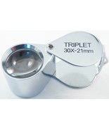 Jewelers LOUPE 30x 21mm Triplet Magnifier jewelry art coin Magnifying Ey... - $35.03 CAD