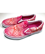 VANS SLIP ON Pink BETTER TOGETHER Womens SIZE 7 BUTTERFLY UNICORN HEART ... - $29.69