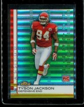 2009 Topps Finest Rookie Refractor Football Card #74 Tyson Jackson Chiefs /429 - £3.94 GBP