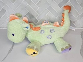 RARE Carters Kids II 2003 Musical Instrument Toy Green Dinosaur Baby Lovey Plush - £26.07 GBP
