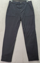 Sanctuary Pants Women Size 31 Black Cotton Pocket Casual Flat Front Straight Leg - £22.30 GBP