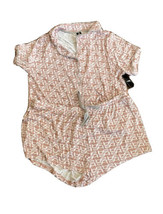 Bebe Sleepwear Womens Pajama Set Plus Sz 3X Dusty Rose Shorts Shirt Top ... - £27.44 GBP