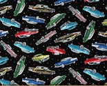 Cotton Classic Cars Automobiles Transportation Fabric Print by the Yard ... - £9.47 GBP