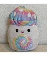 Squishmallows 7 Inch Plush Kervena The Tie Dye Mushroom White Pink Blue NEW - $27.75 CAD