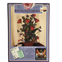 Vintage Flower Arrangement Pattern # 16 Beautiful Rose Bouquet Floral Design - £8.18 GBP