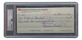 Maurice Richard Signed Montreal Canadiens  Bank Check #67 PSA/DNA - £193.83 GBP