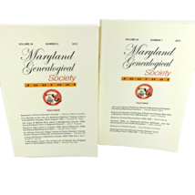 2 Maryland Genealogical Society Journal Bulletin 2013 vol 1 and 2 - £7.95 GBP