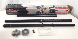 Cap 5 Ft Barbell Weightlifting Bar 3pc Solid Steel, Collars *No Plates* Open Box - $54.99