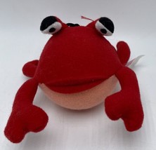 Vintage Tyco Zooballs Kris The  Crab #20 Plush 1996 Stuffed Animal Toy - $84.28 MXN