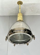 Solid Refurbish Steel and Brass Metal Maritime Ceiling Pendant Light Lot of 5 - $3,178.89