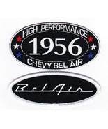 1956 CHEVY BEL AIR SEW/IRON ON PATCH BADGE EMBLEM EMBROIDERED HOT ROD MU... - $242.69 MXN