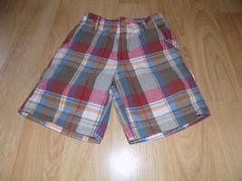 Size 5 Osh Kosh BGosh Plaid Summer Shorts Blue Red White Green EUC - £9.53 GBP
