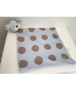 Carters Baby Security Blanket Blue Puppy Dog Brown Polka Dot Spots Zig Zag - £31.51 GBP