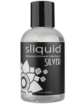 Sliquid Silver Silicone Lube Glycerine &amp; Paraben Free 4.2 Oz - £25.49 GBP