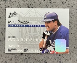 1995 Donruss Studio Mike Piazza Platinum Insert Baseball Card #4 Dodgers NM-MT - £3.89 GBP