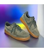 Nike Air Force 1 ‘07 Army Green Suede Casual Sneakers Size 11 Lace Up - ... - $801.18 MXN