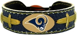Los Angeles Rams Blue w/Gold Laces NFL  Football Bracelet by GameWear - $12.99