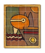 Paul Klee Abstract Painting Ceramic Tile Mural BTZ04956 - $300.00+