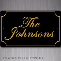 Personalized 3D Font Any Family Name Sign Custom Plaque Aluminum 8&quot; x 12&quot; - £14.21 GBP