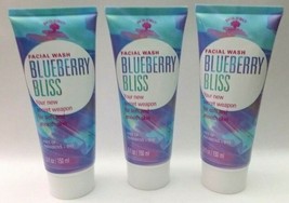 3 PACK Bolero Blueberry Bliss Facial Wash Smooth &amp; Soft Skin 5 oz Ea NEW SEALED - £18.91 GBP
