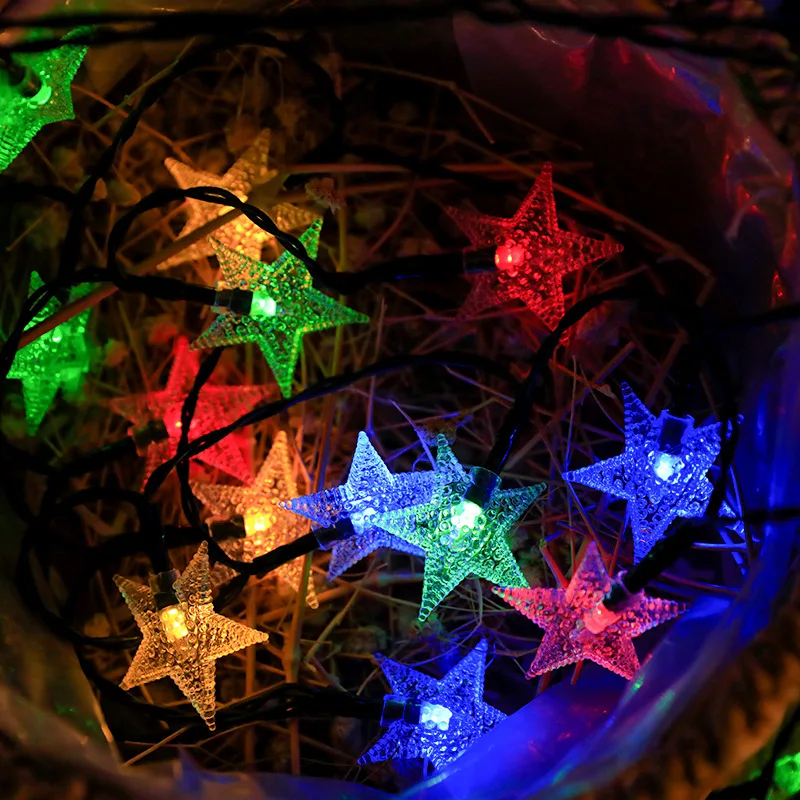 5M LED Solar  String Lights Christmas Garden Decoration New Year Party Outdoor D - £77.75 GBP