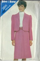 BUTTERICK PATTERN 3891 SIZES 8-10 MISSES&#39; SKIRT AND JACKET - $3.00