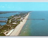 Aerial View Beach at Lake Worth Florida FL UNP Chrome Postcard P2 - £3.11 GBP