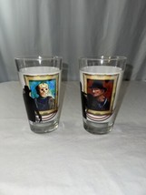 Lot Of 2 Freddy Vs. Jason Pint Drinking Glass 16 Oz New Line Productions... - £19.45 GBP