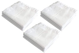 Cotton Premium Collection Handkerchiefs Hanky for Men &amp; Boy White 12 Pcs  - £12.29 GBP