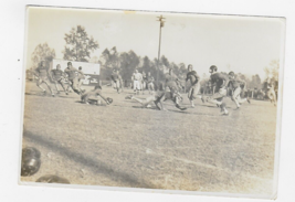 Vintage FOOTBALL TEAM in Action LEATHER HELMETS 5X7 Original Photo - $45.00