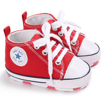 Red Newborn Baby Boy Girl Sneakers Toddler 0-6 months - £9.58 GBP