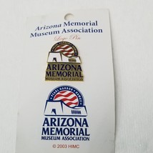 Pearl Harbor Logo Pin Hawaii Arizona Memorial Museum Association 2003 Vtg - £11.84 GBP