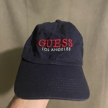 Guess Los Angeles Baseball Cap Hat Black Spell Out Snapback embroidered - £12.45 GBP