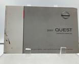 2007 Nissan Quest Owners Manual Set with Handbook With Case OEM I03B28005 - £32.18 GBP