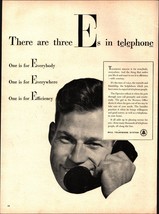 1947 Bell Telephone: Three Es in Telephone Vintage Print Ad nostalgic d1 - £19.21 GBP