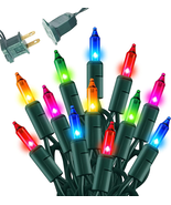 Multi-Colored Christmas Mini String Lights Waterproof, 20FT 100 Count - $307.40 MXN