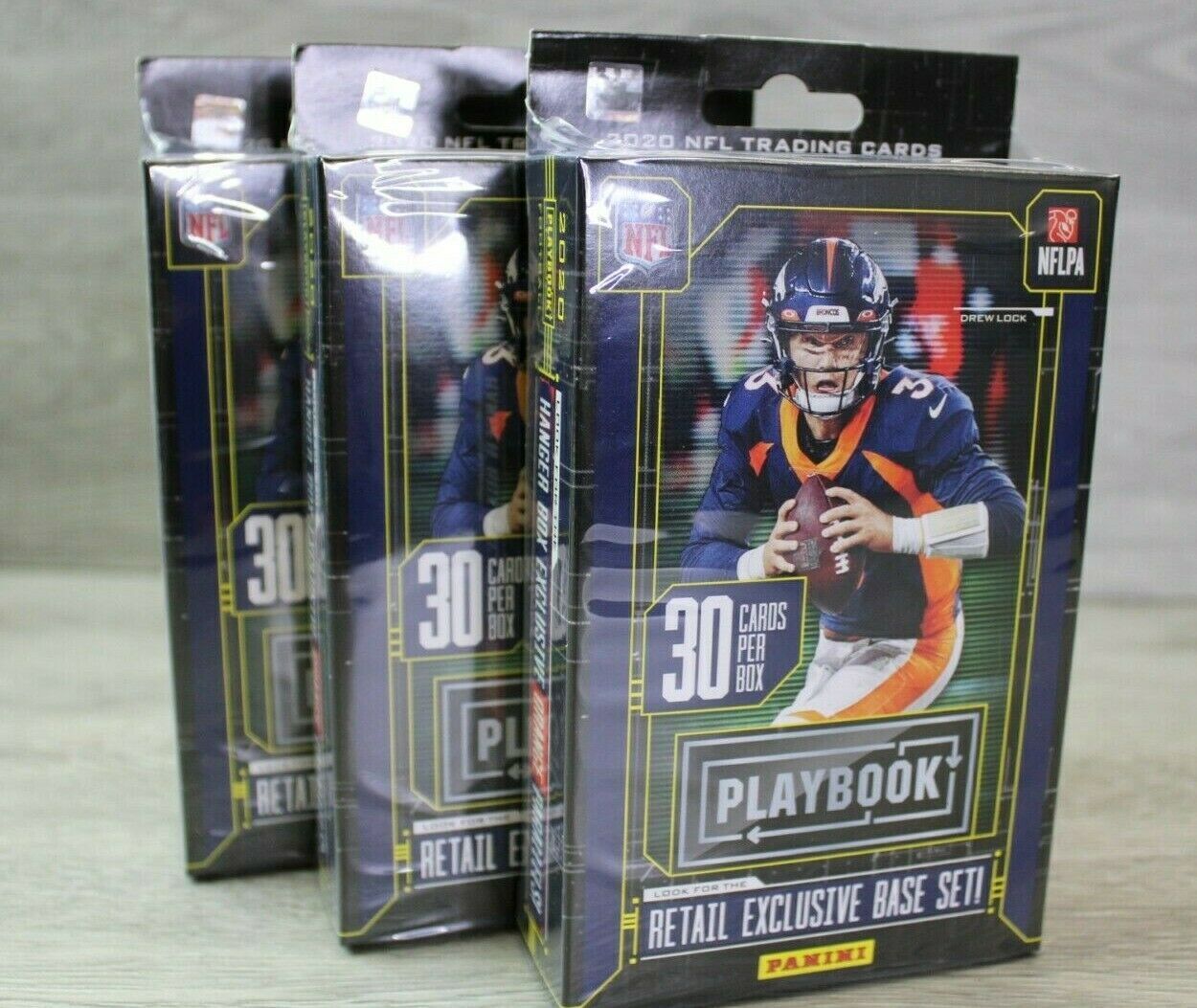 2020 Panini Playbook Football Hanger Box Retail Exclusive Cards Sealed Lot of 3 - $44.50