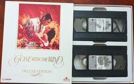 Gone with The Wind VHS, 1990 2-Tape Set Deluxe Edition in Box - £8.62 GBP