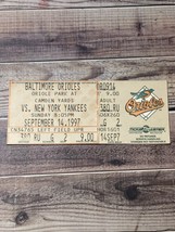 Baltimore Orioles vs New York Yankees Sept 14th 1997 ticket stub Baseball MLB - £3.75 GBP