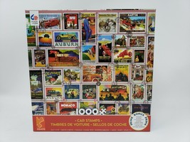 Ceaco 1000 Pc Jigsaw Puzzle - Car Stamps - Made Once - £13.93 GBP